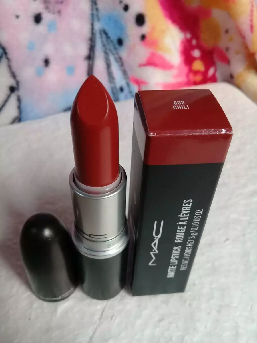 Mac Smooth MATTE LIPSTICK Color Shade Chili Brownn Red Orange 