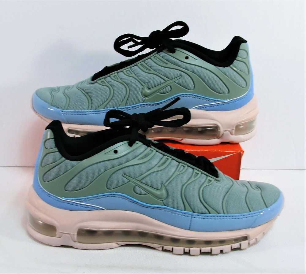 Nike Air Max 97 Plus Layer Cake Green & Running Shoes Sz 4.5 NEW AH8144 300