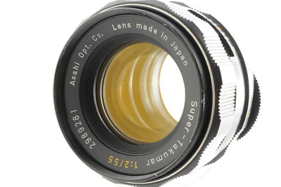 [Excellent+++] Pentax Super Takumar 55mm f/2 MF Fix Prime For M42 SLR w/ Caps