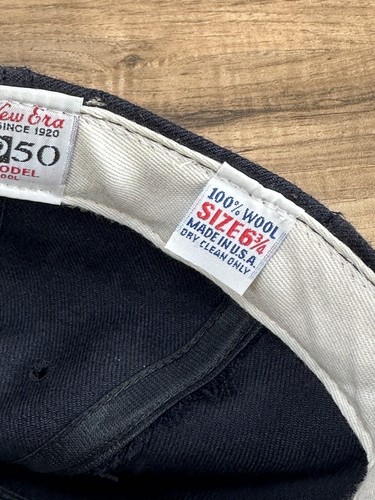 Vtg NWT 90s New Era 5950 New York Yankee Diamond Collection Pro Model 6 3/4 Wool - Picture 12 of 14