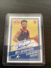 2021-22 Onyx Vintage - Autographs #VADD Devon Dotson (AU)