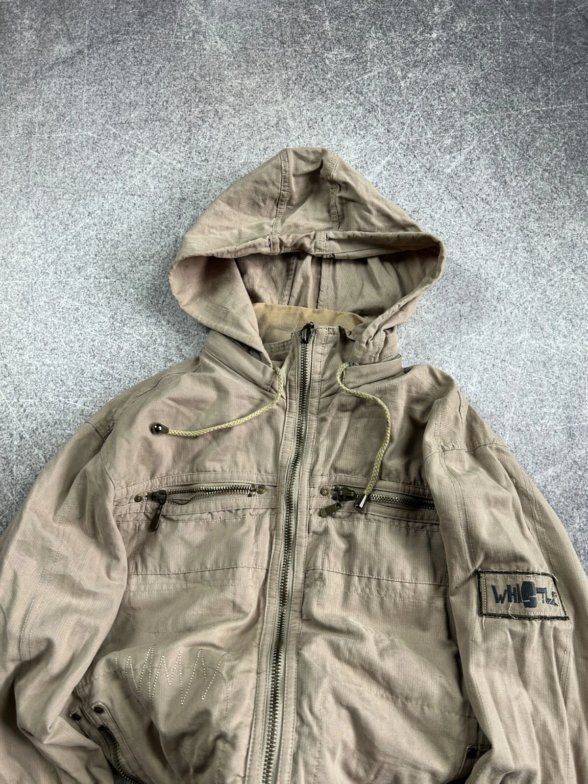 STREETWEAR OPPIO BALENCIAGA KANYE WEST STYLE CARGO ZIP CAPPUCCIO GIACCA ANNI 90 Y2K