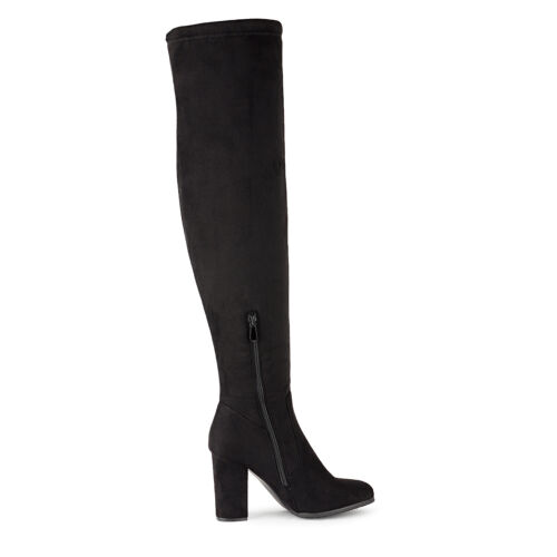 Damen Damen Mode Overknee Stiefel Party Sexy Blockabsatz Overknee Stiefel - Bild 5 von 24