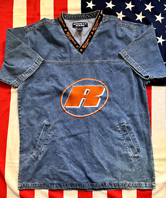 Vintage Results Jeans Denim Jersey Shirt Baggy 1990s 90s Hip Hop