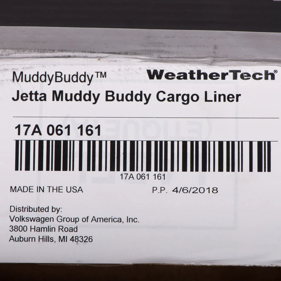 NEW 19-20 VW Volkswagen Jetta Rear Trunk Muddy Buddy Cargo Liner Mat 17A061161 - Изображение 4 из 4