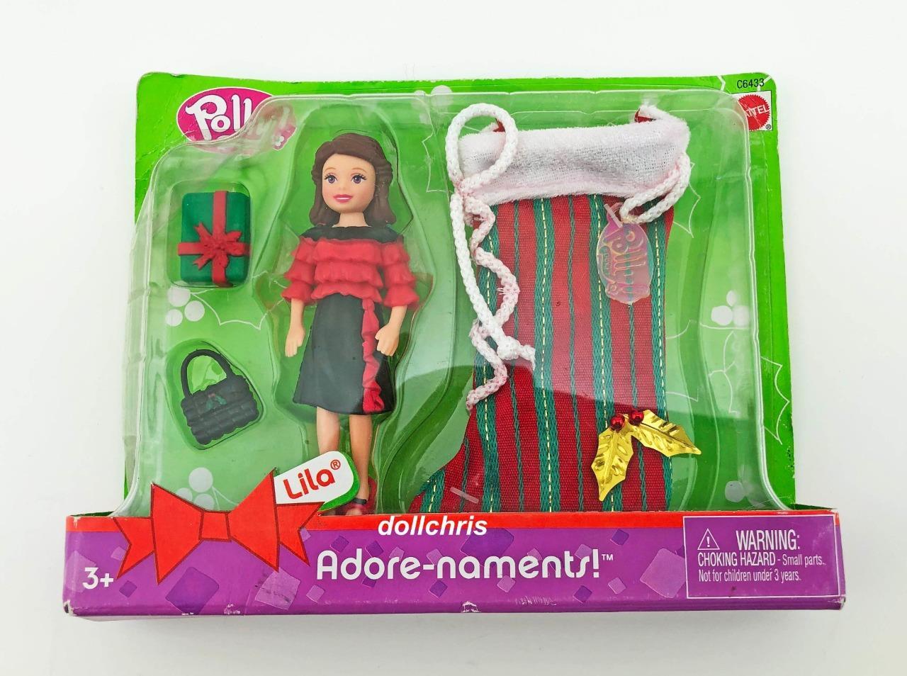 2004 Polly Pocket LILA ADORE-NAMENTS CHRISTMAS Ornament Mattel #C6433 New Sealed