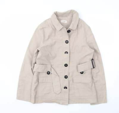 George Damen Beige Jacke Mantel Größe 12