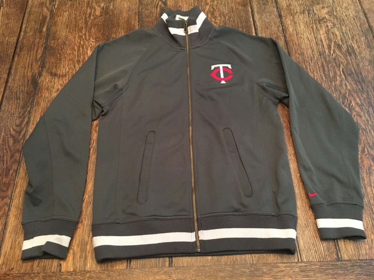 NIKE トラックジャケット　MLB ミネソタツインズ MINNESOTA TWINS mens S small NIKE zip up track jacket MLB