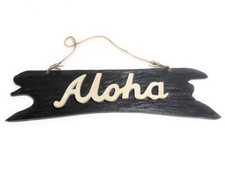 Aloha Sign on Driftwood 20 in - Wooden Greeting Sign  snd2500150