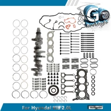 Engine Crankshaft / Rods / Pistons Gaskets Rebuild Kit For Hyundai Kia 2.0L G4NA