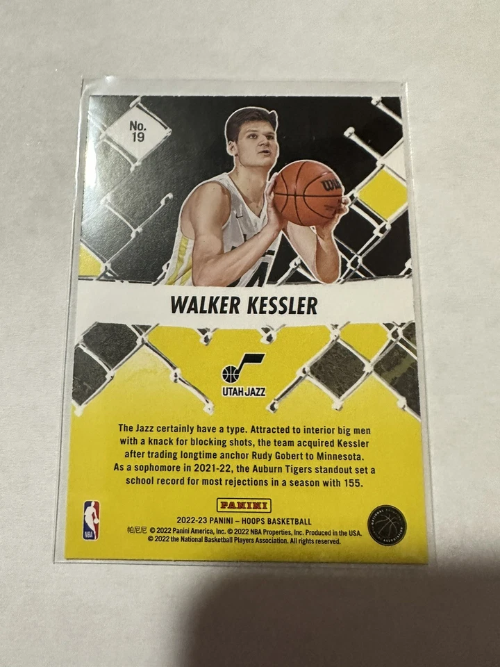 2022-23 Panini NBA Hoops WALKER KESSLER RC We Got Next Holo parallel Utah Jazz - Image 2 of 2