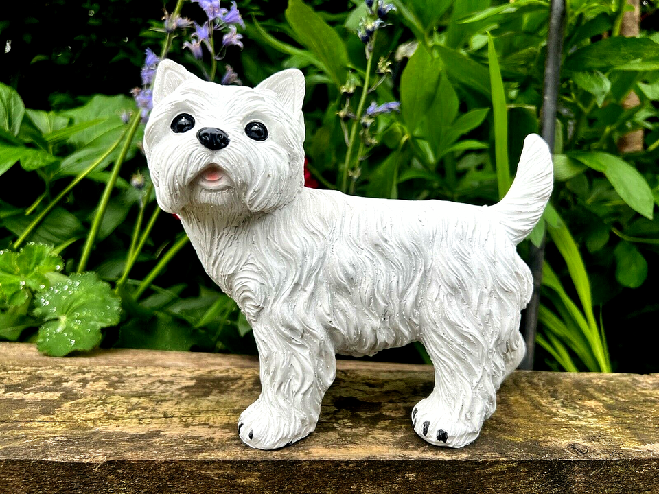 Westie Dog Garden Ornament Statues Sculpture Outdoor Resin Puppy