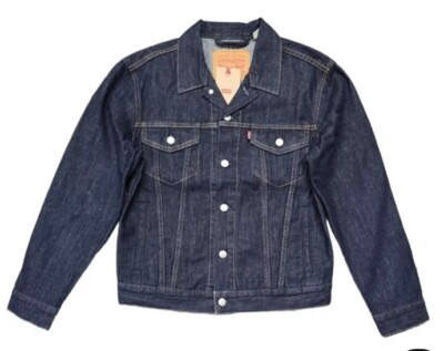 Levi's Men's Trucker Jacket Rinse XX-Large 723342511 Navy Blue Denim New 2XL