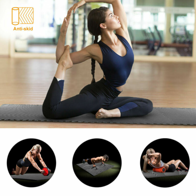 Exercise Floor Mat 24"x 24" Puzzle Rug Gym Fitness Workout Equipment Weight Lift
