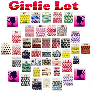 100 2.5 3.0 MIL GIRLIE  LOT APPLE ZIP BAGGIES HEART SILVER METALLIC