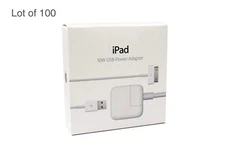 Lot of 100 New Apple 10W USB-A Power Adapter Charger for iPhone iPad iPod A1357