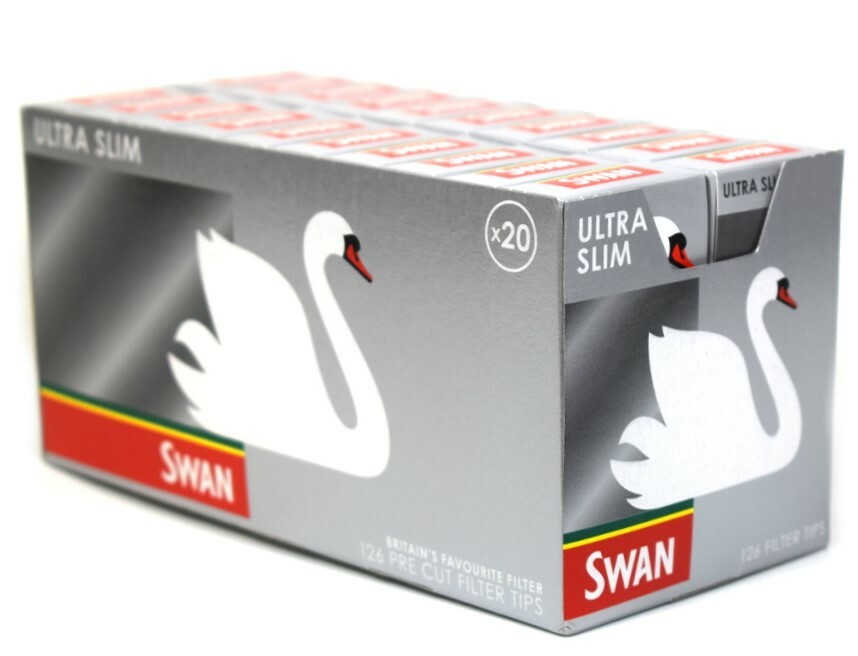 SWAN ULTRA SLIM FILTERS - NEW - 10 PACKETS X 126 PRE CUT Filter Tips
