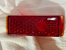 1941 Ford Glass Taillight Lens (Duolamp 11A) Stimsonite Red lens