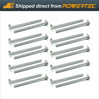 POWERTEC T-Slot 1/4'' UNC-20 T-Bolt , 3-1/2'' long x 20 Count, 20 PK (QTB1006)