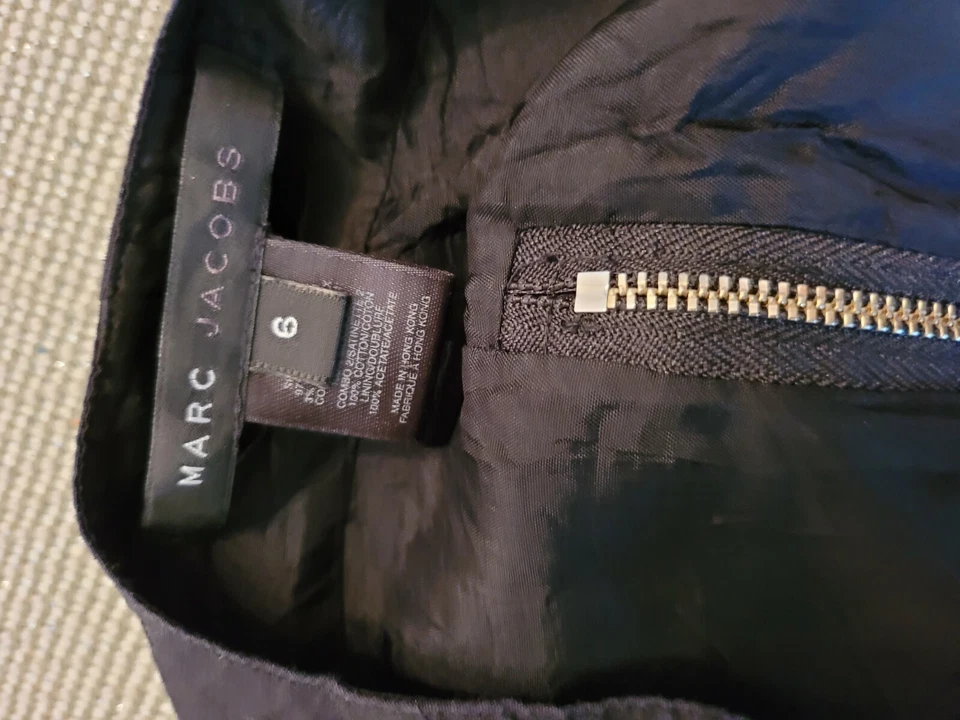 Chaleco Marc Jacobs Negro Cremallera Talla 6 Foto 3 de 3