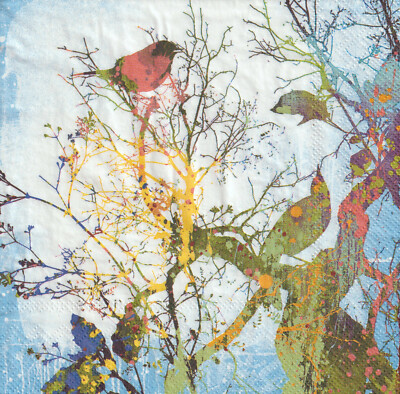 4 Servietten - Vögel - Volatile Colore