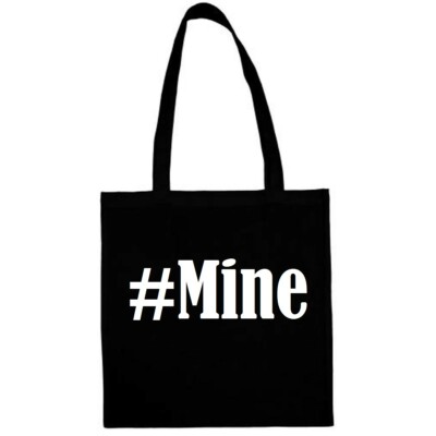 Tasche Beutel Baumwolltasche #Mine Hashtag Einkaufstasche Schulbeutel Turnbeutel