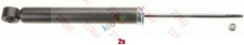 2x RIGHT OR LEFT SHOCK ABSORBER REAR L/R FITS OPEL INSIGNIA A 14-20D