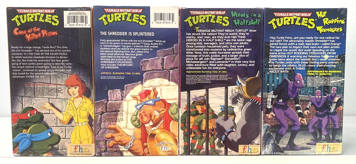 Teenage Mutant Ninja Turtles TMNT VHS Tape Box set Brand New