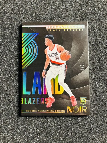 2023-24 Noir Toumani Camara #163 RC Rookies Association Edition Holo Gold /5