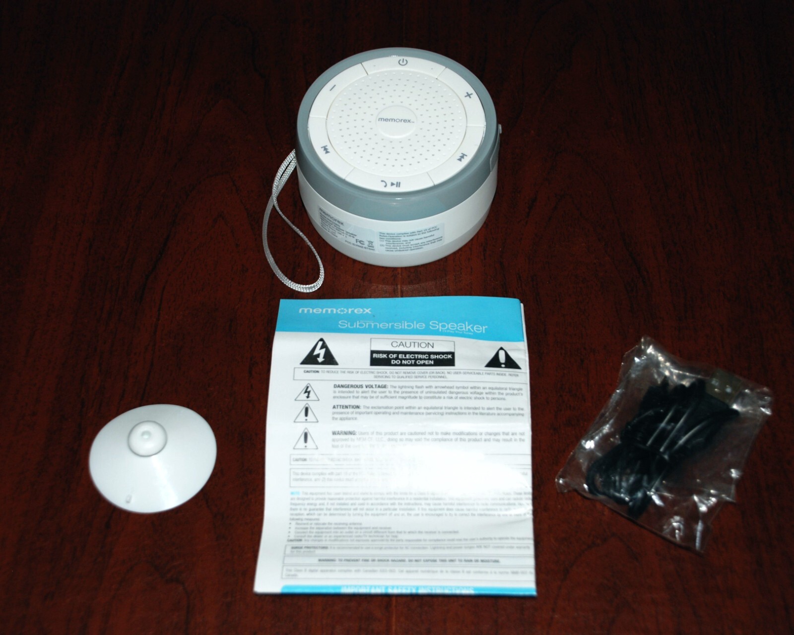 MEMOREX Wireless Submersible Portable Travel Bluetooth Speaker *Tested & Works*