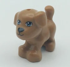 Lego Puppy Dog Friend Animal Medium Nougat Bruno Bright Light Blue Eye 93088pb02