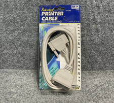 Vintage IBM/PC Printer Cable DB25-63148 10ft Bi-Directional Male/CE36