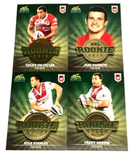 2011 SELECT NRL CHAMPIONS ROOKIE 2010 CHASE CARD FULL TEAM SET-DRAGONS R43-R46