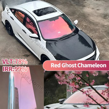 Solar Tint Film Ghost Rose Red Chameleon VLT78 Windscreen Foils Car Front Rear