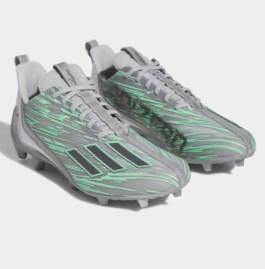 New Size 10 Adidas Adizero 12.0 Flash Football Cleat's Grey