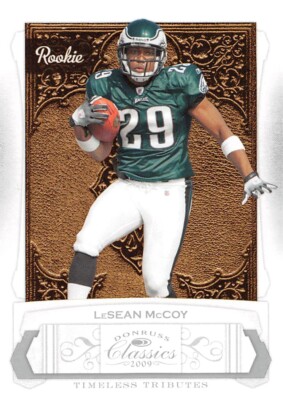 2009 Donruss Classics Timeless Tributes Silver #215 LeSean McCoy RC Eagles /100 