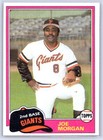 Joe Morgan 1981 Topps Traded #807