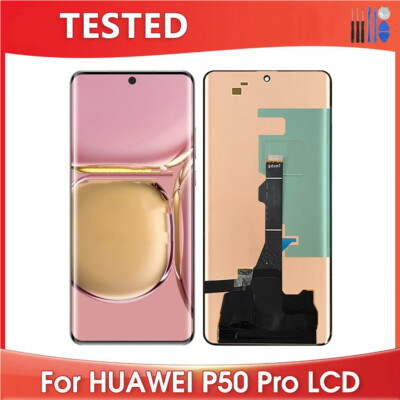 Für Huawei P50 Pro OLED LCD Display Bildschirm Touch Digitizer Baugruppe ohne Rahmen