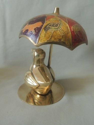 Dack with umbrella beautiful design Brass Worto made in India - Picture 7 of 7