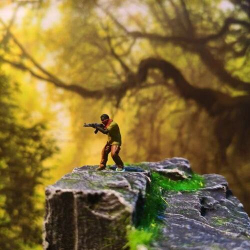 1:64 bemalte Figur Modell Miniatur Resin Diorama Sand wilde Banditen Raub - Bild 15 von 20