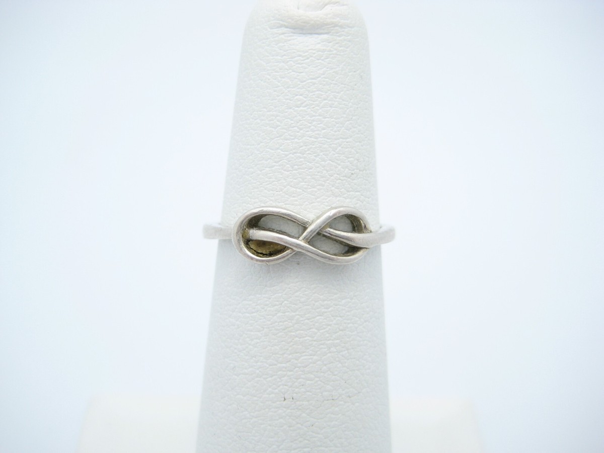 ★SIIIIDO★送料込み★ADD SILHOUETTE 925 SILVER RING LINE #5 Sterling Silver Curved Infinity Weave Knot 5.2mm Ring Size 5