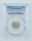 1942-D Mercury Dime MS65 FB PCGS Blue Label