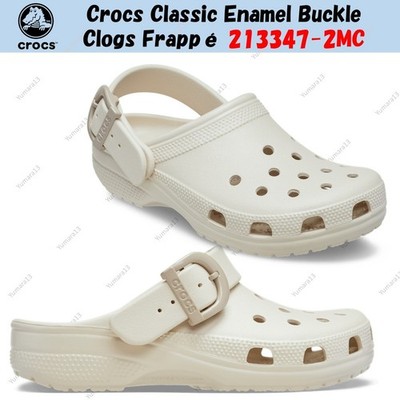 Crocs Classic Enamel Buckle Clogs Frappé 213347-2MC Unisex Gr.