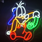 Disney Goofy Multicolor Cartoon Character Neon Sign on Plastic Acrylic-Style — photo 2