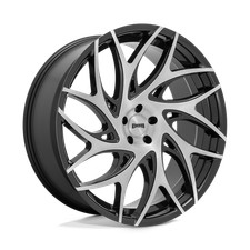 24x10 Dub S260 G.o.a.t. Brush Face W Gloss Blk Dk Tint Wheel 5x5 10mm