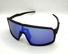 Oakley Sutro Sunglasses Black Frame Dark Blue Lens With Box, Case,  Accessories