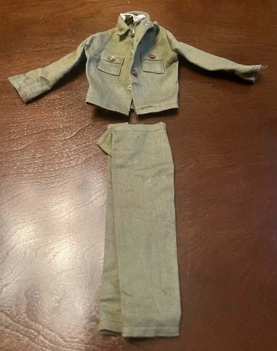 Vintage GI Joe Adventure Team Talking Commander Outfit Green Jacket Pants Hasbro