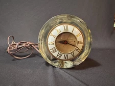 Vintage Telechron 3H159 "The Suave” MCM Electric Clock Mercury Glass-WORKING