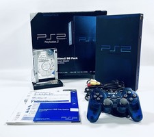 Sony PlayStation 2 PS2 SCPH-50000 Midnight Blue Console limitata testata in scatola