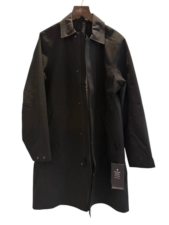 Bnwt men’s lululemon new venture rain coat medium £248 black - Image 4 of 4